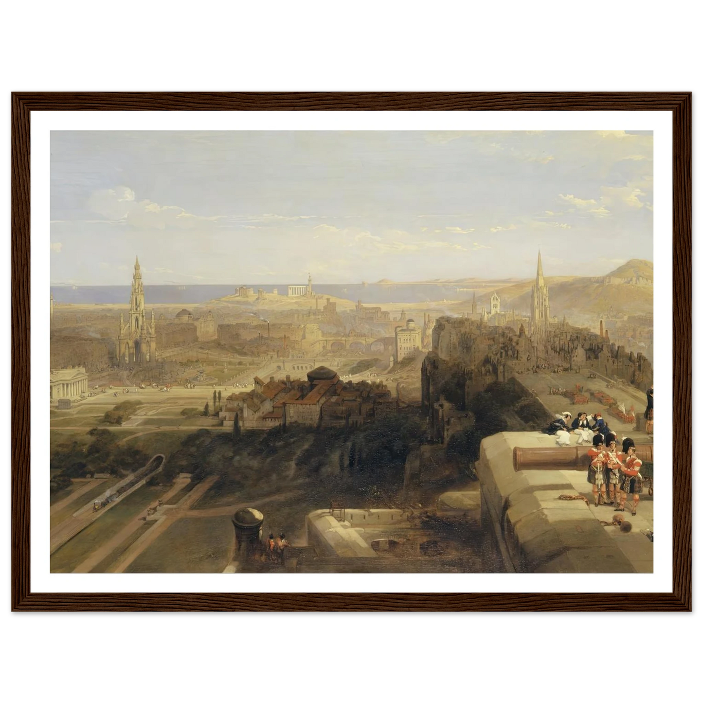 Edinburgh from the Castle Art Print | David Roberts-Quipham Collections
