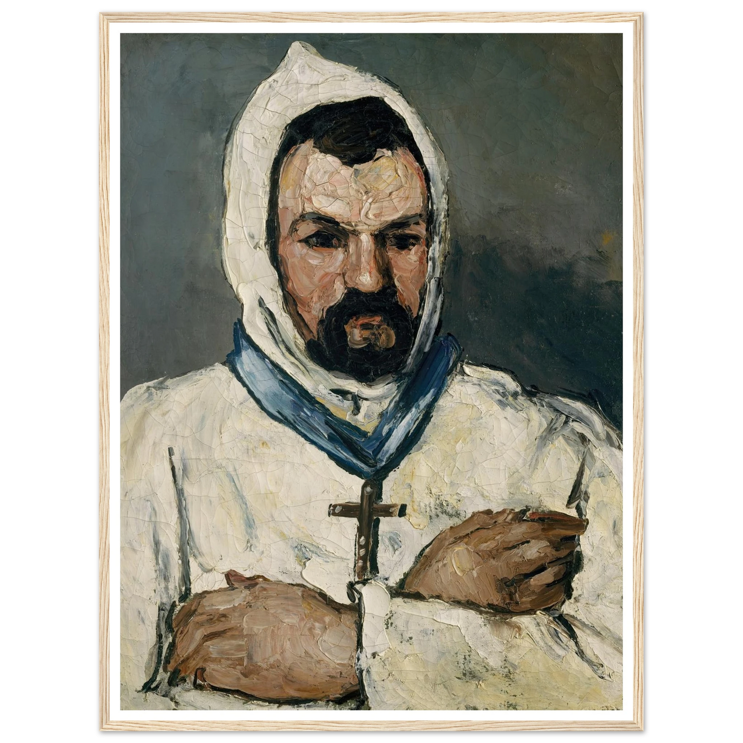 Antoine Dominique Sauveur Aubert (born 1817), the Artist’s Uncle, as a Monk (1866) Art Print | Paul Cezanne-Quipham Collections