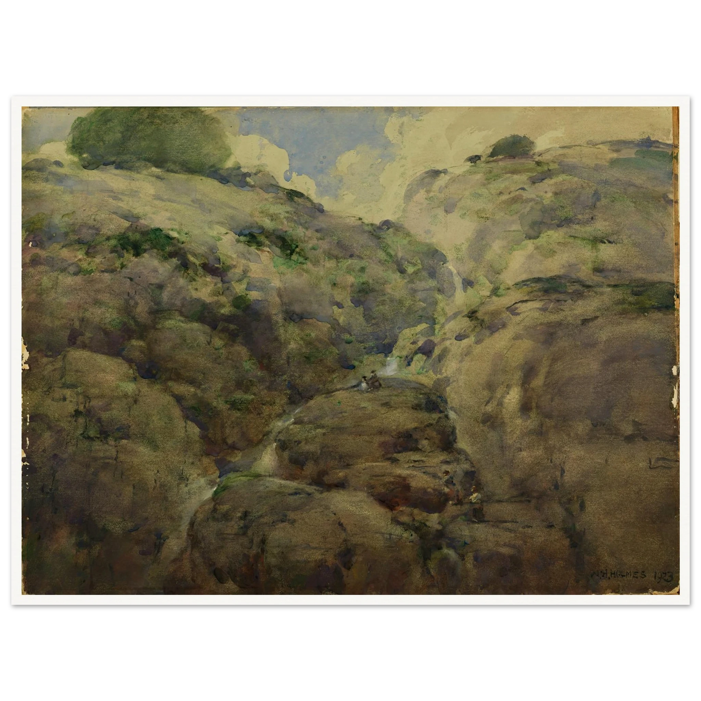 Mountain Gorge, Colorado (1923) Art Print | William Henry Holmes-Quipham Collections