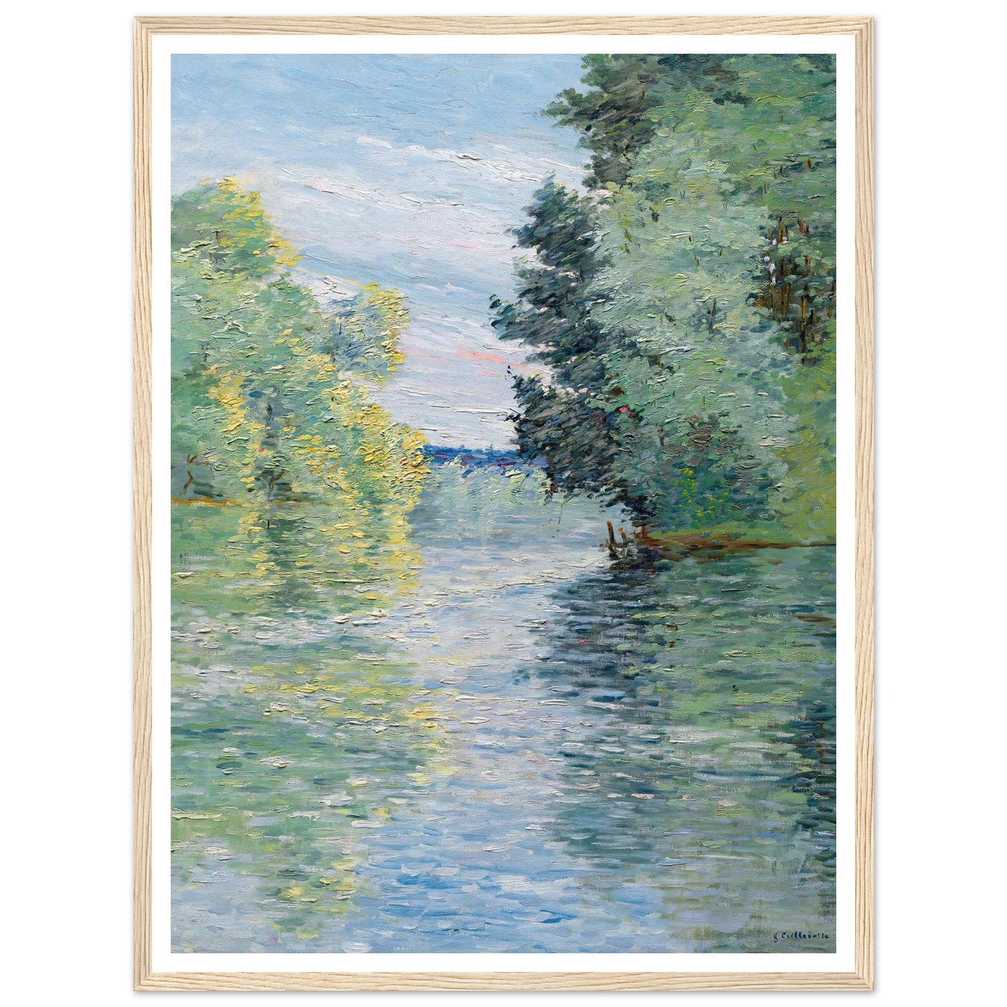 Le Petit bras de la Seine à Argenteuil (1890) Art Print | Gustave Caillebotte-Quipham Collections