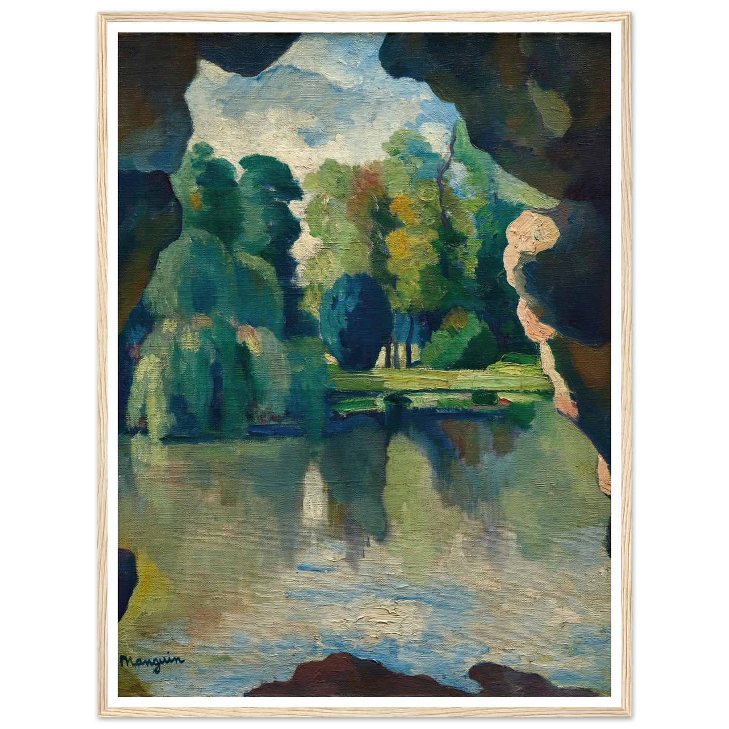 Le Lac de Bagatelle, Bois de Boulogne (1909) Art Print | Henri Manguin-Quipham Collections