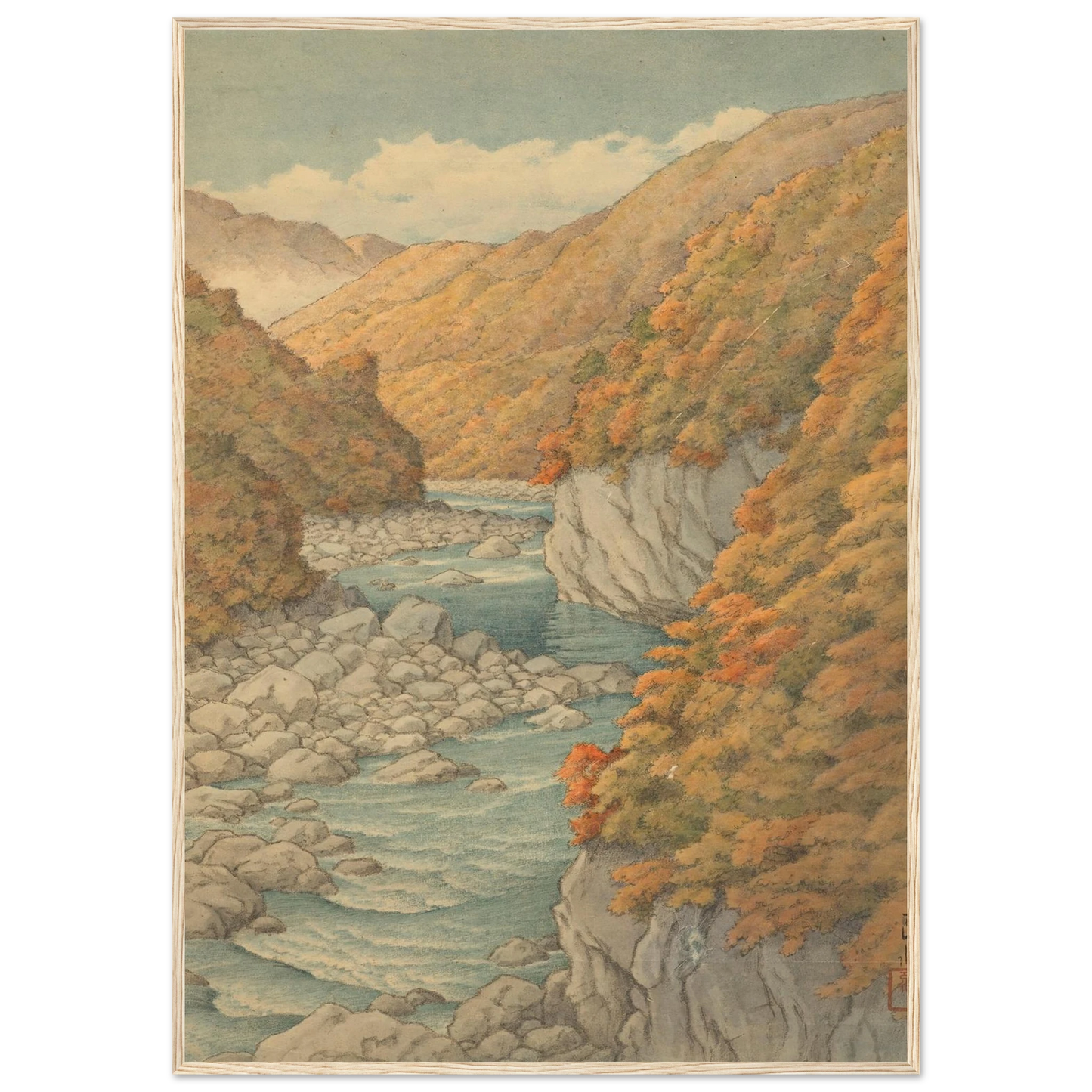 Autumn landscape Art Print | Kawase Hasui-Quipham Collections