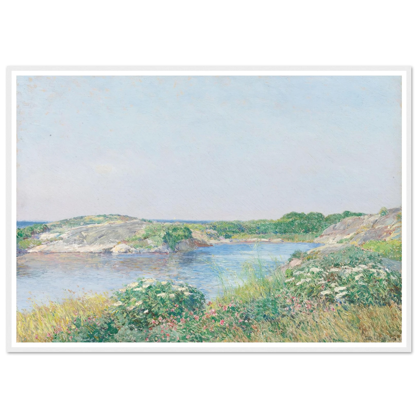 The Little Pond, Appledore (1890) Art Print | Childe Hassam-Quipham Collections