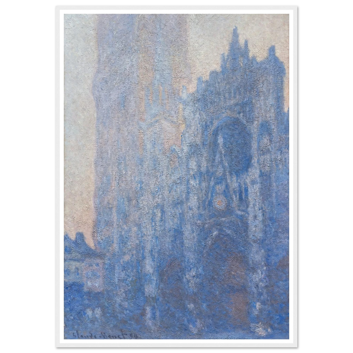 Rouen Cathedral Façade and Tour d’Albane (Morning Effect) (1894) Art Print | Claude Monet-Quipham Collections