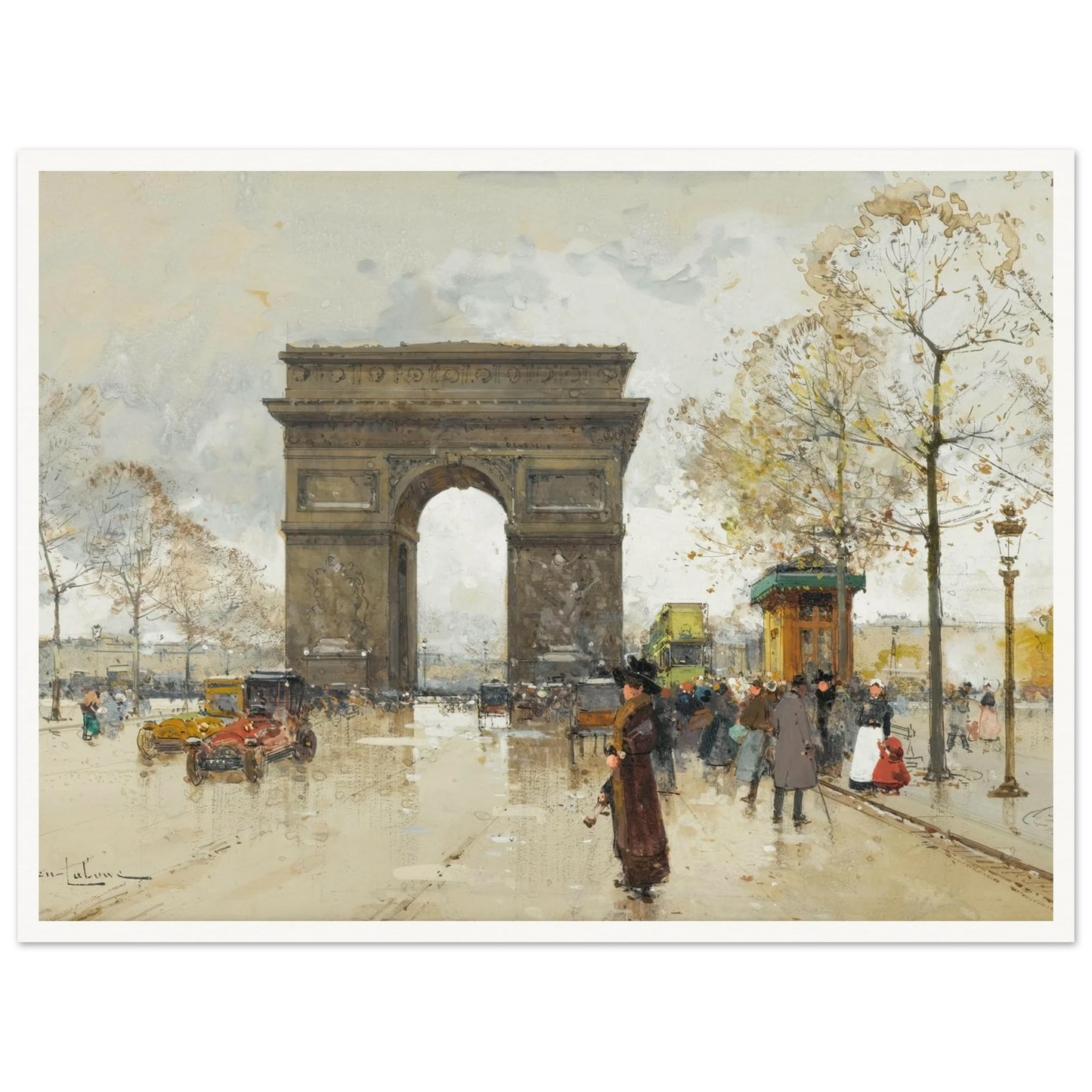 L’arc De Triomphe Art Print | Eugene Galien Laloue-Quipham Collections