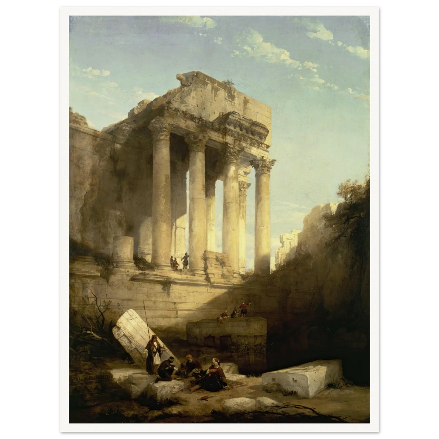 Baalbec,Ruins of the Temple of Bacchus Art Print | David Roberts-Quipham Collections