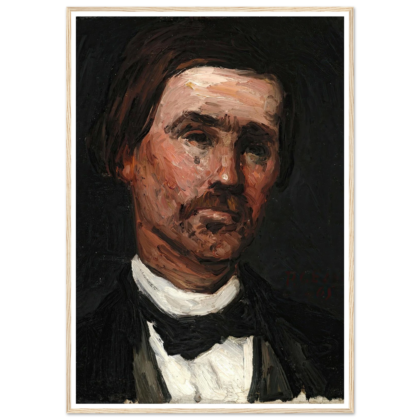 Head Of A Man (1865) Art Print | Paul Cezanne-Quipham Collections