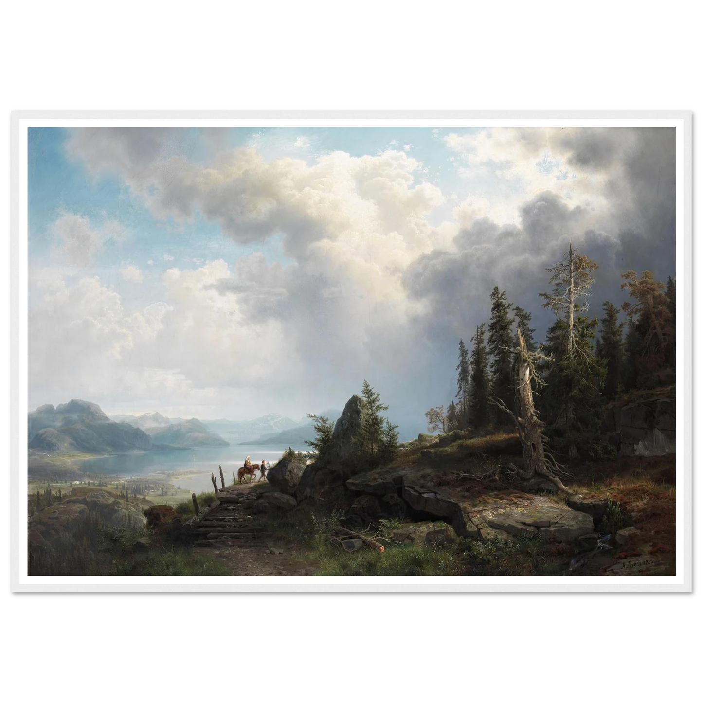 Gebirgslandschaft (1853) Art Print | August Wilhelm Leu-Quipham Collections