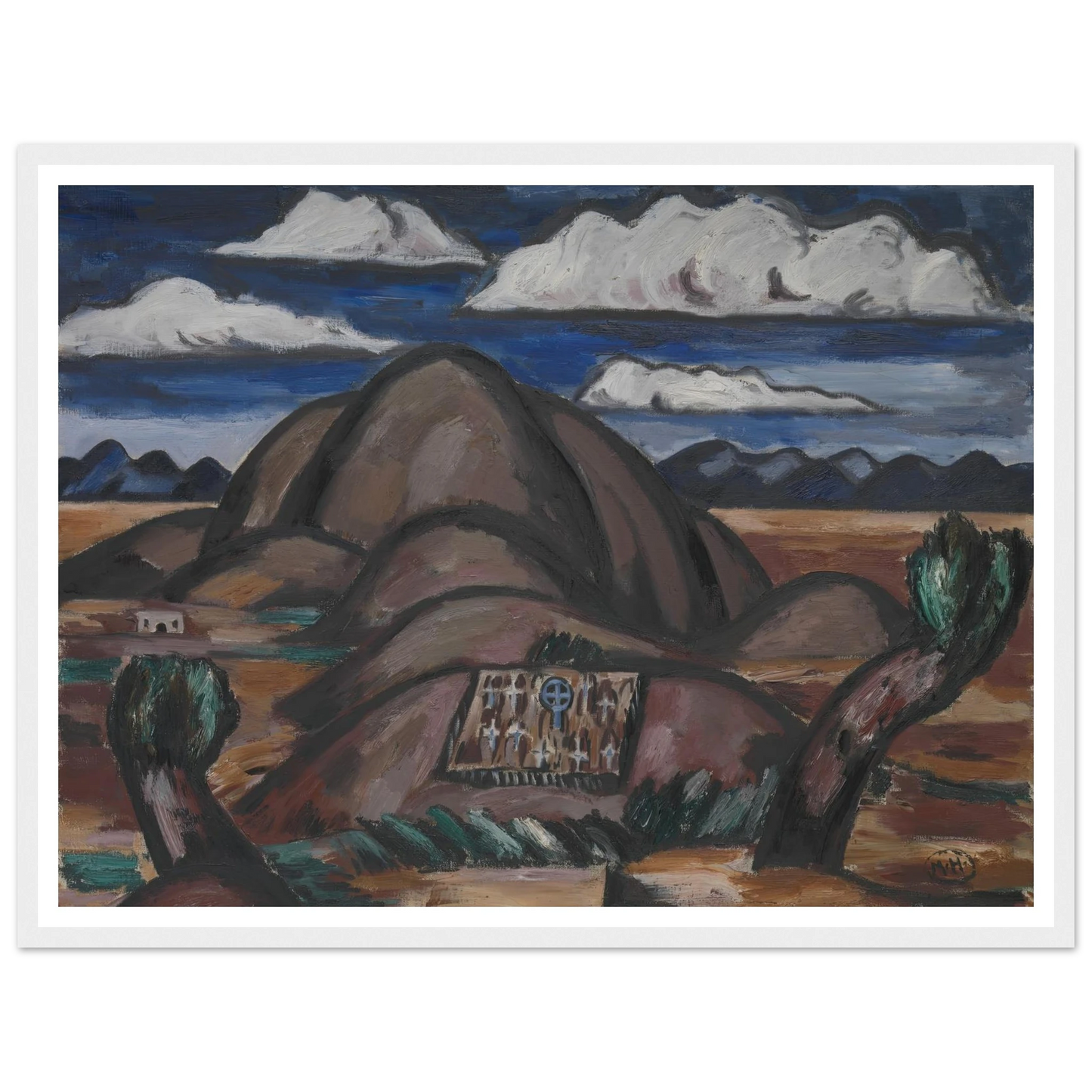 Cemetery, New Mexico (1924) Art Print | Marsden Hartley-Quipham Collections