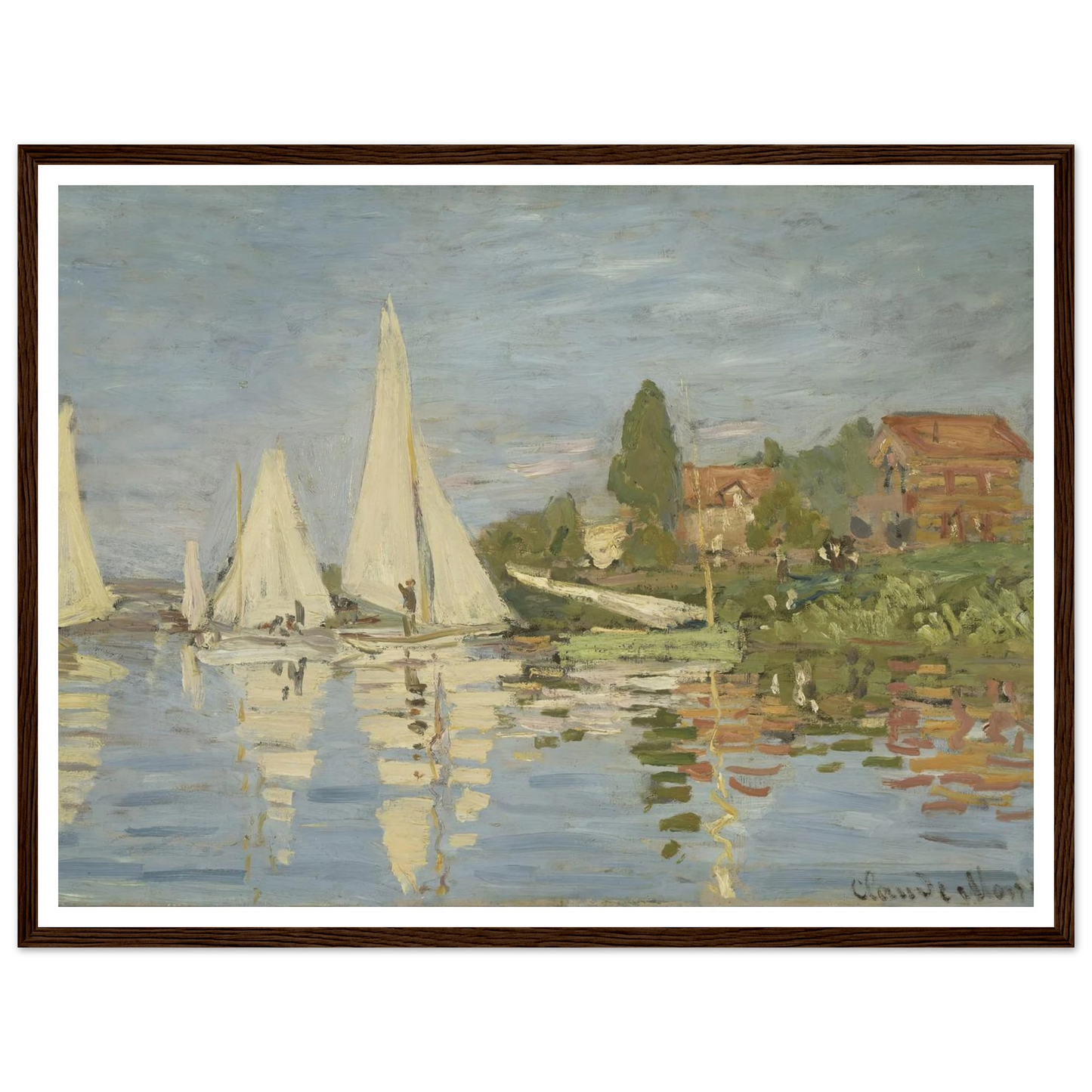 Regattas at Argenteuil (circa 1872) Art Print | Claude Monet-Quipham Collections