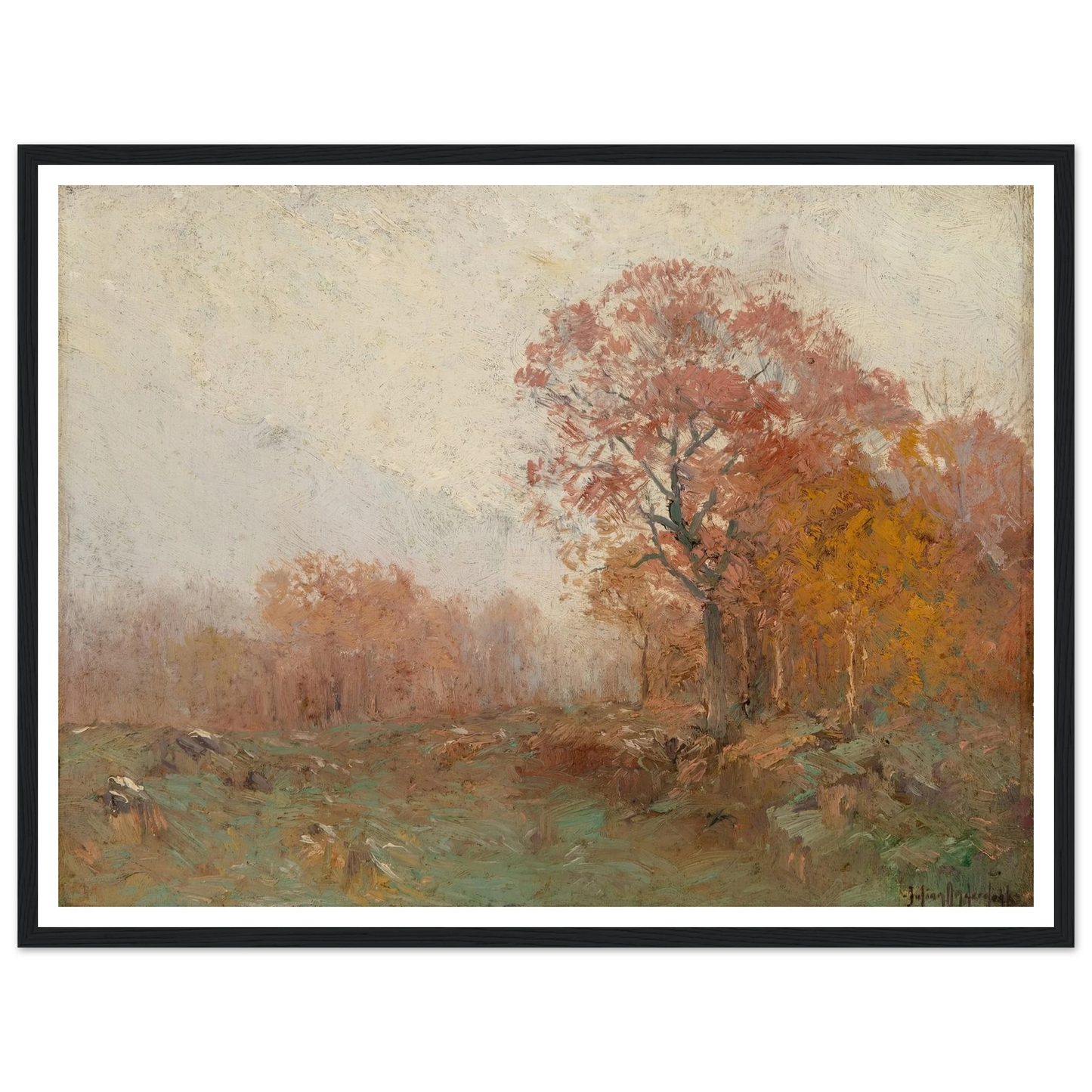 A November Morning (1909) Art Print | Julian Onderdonk-Quipham Collections