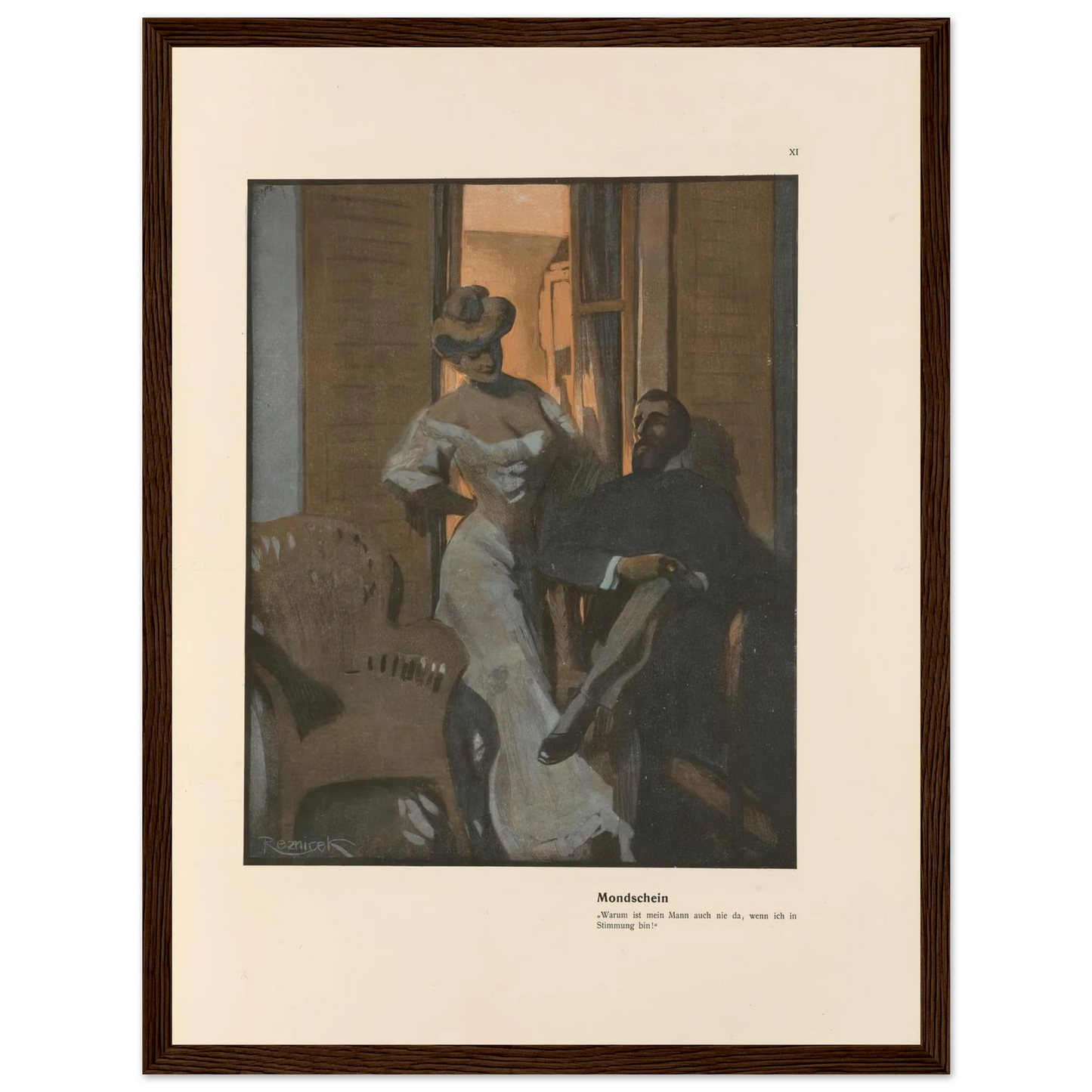 Mondschein (1908) Art Print | Ferdinand Freiherr von Reznicek-Quipham Collections