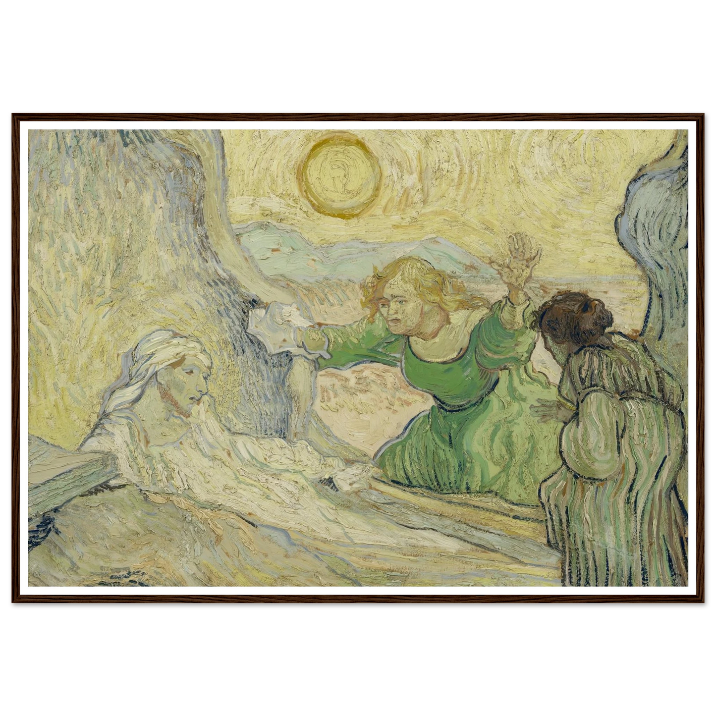 The raising of Lazarus (after Rembrandt) Art Print | Vincent van Gogh-Quipham Collections