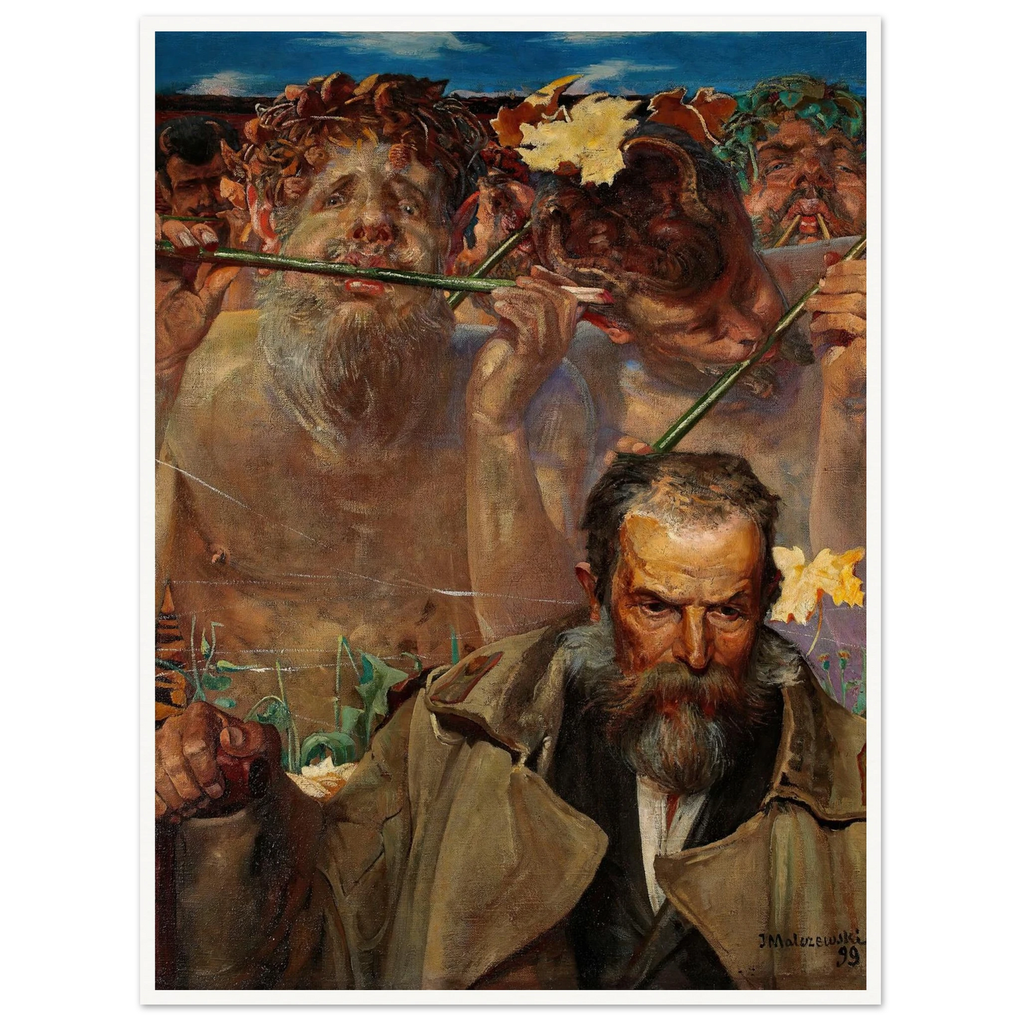 Story of a Song – Portrait of Adam Asnyk (1899) Art Print | Jacek Malczewski-Quipham Collections