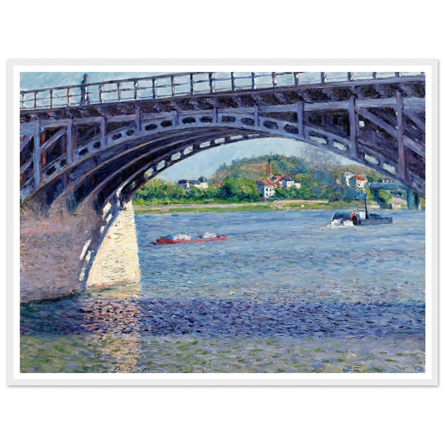 Le Pont D’argenteuil Et La Seine (circa 1883) Art Print | Gustave Caillebotte-Quipham Collections
