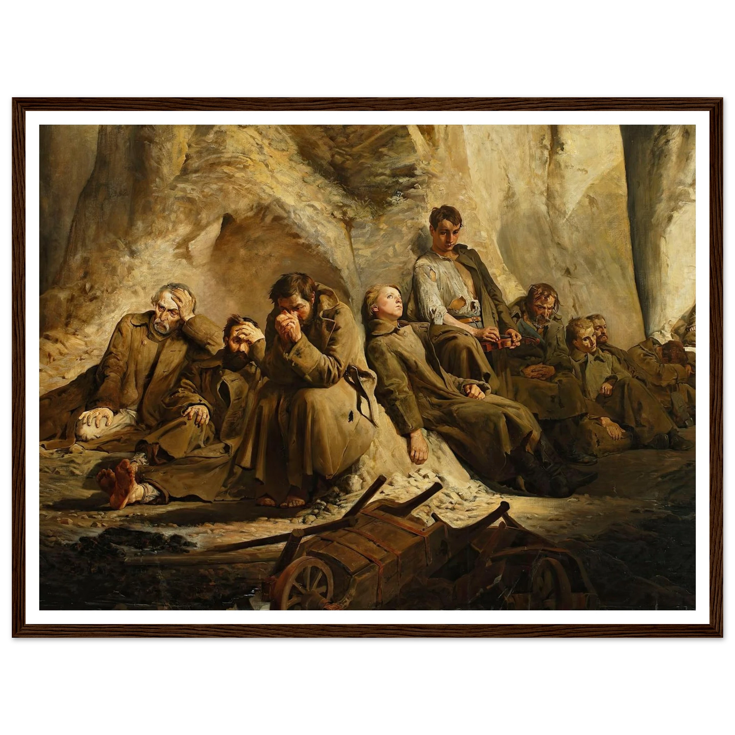 Sunday at the mine (Rest at the mine) (1882) Art Print | Jacek Malczewski-Quipham Collections