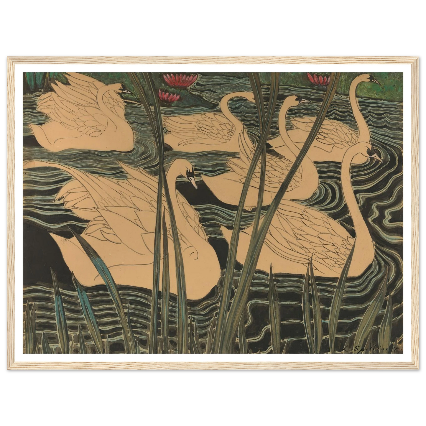 Zwanen (1904) Art Print | Leon Spilliaert-Quipham Collections