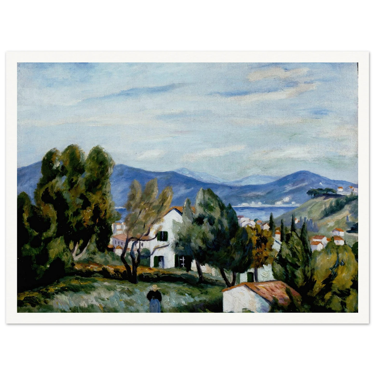 Saint Tropez vu de la Maison de Vildrac Art Print | Henri Manguin-Quipham Collections