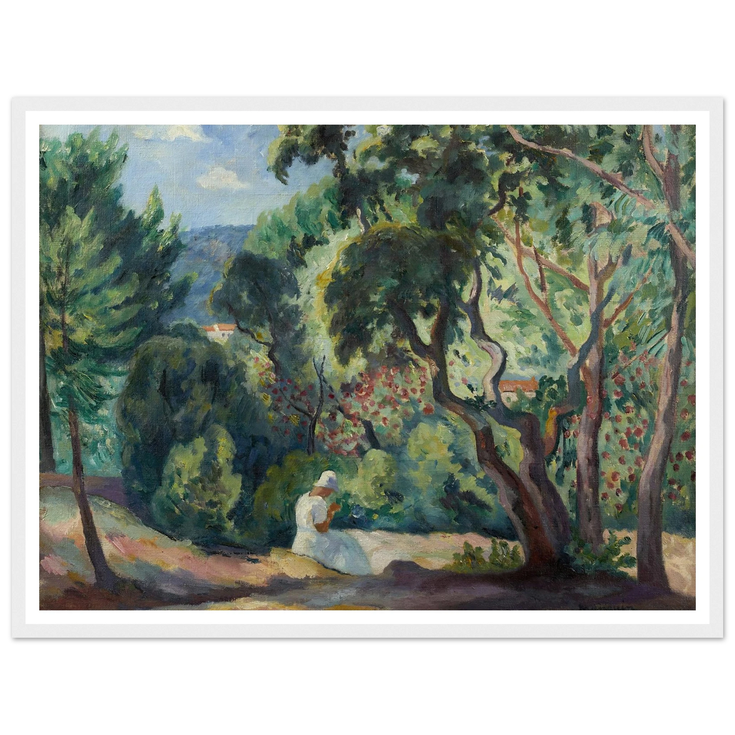 Sous-bois à la Moutte, Saint-Tropez (1921) Art Print | Henri Manguin-Quipham Collections