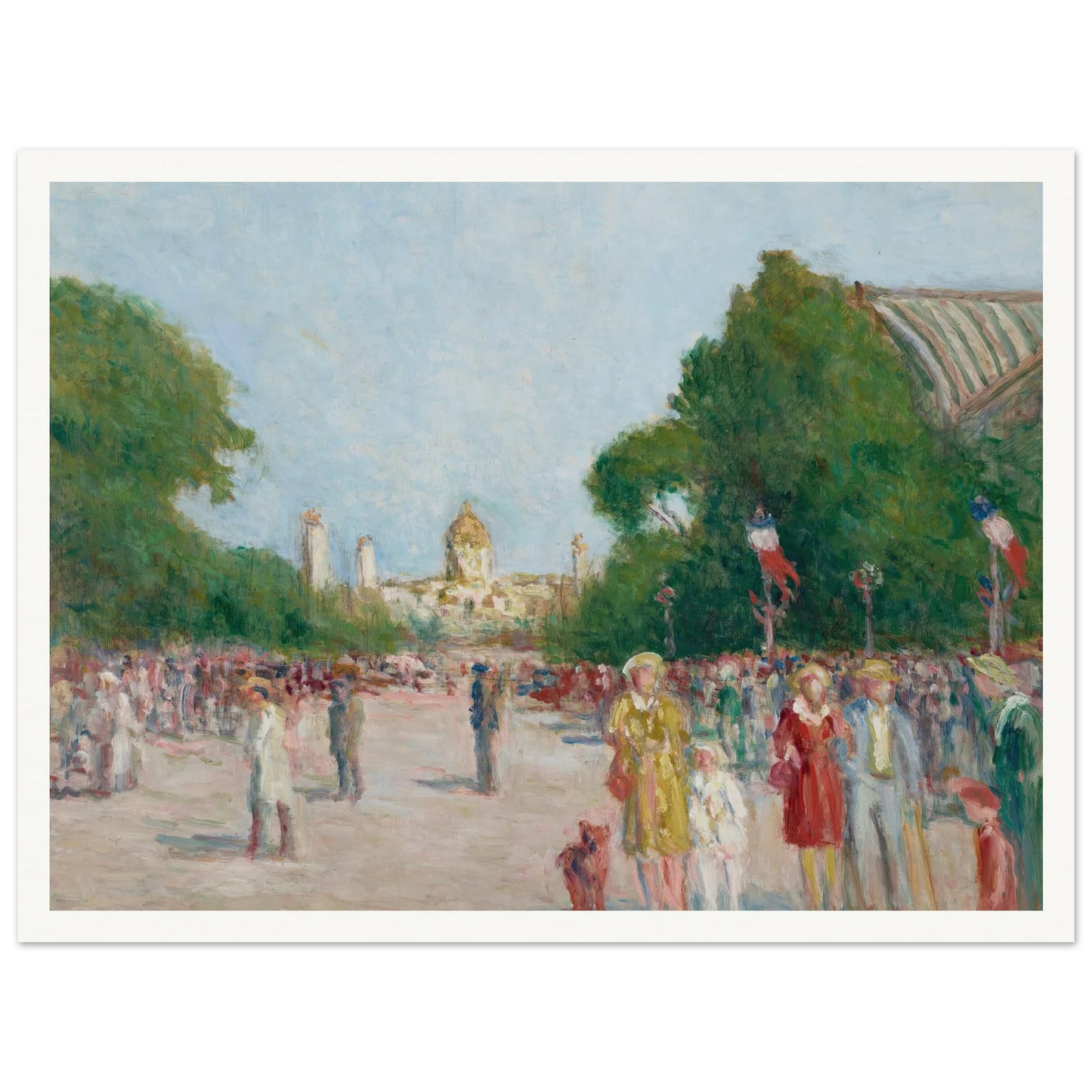 L’avenue Winston-Churchill, Paris Art Print | Maximilien Luce-Quipham Collections
