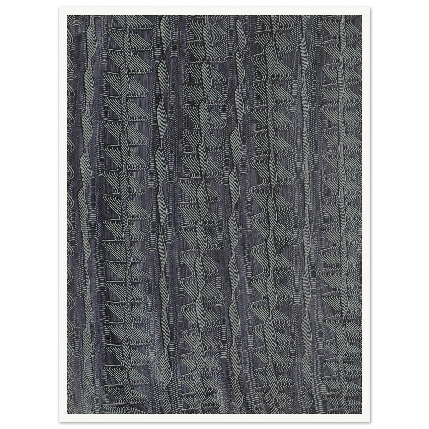 Kleisterpapier mit Verdrängungsdekor (Streifen) (1890 - 1910) Art Print | Anker Kyster-Quipham Collections