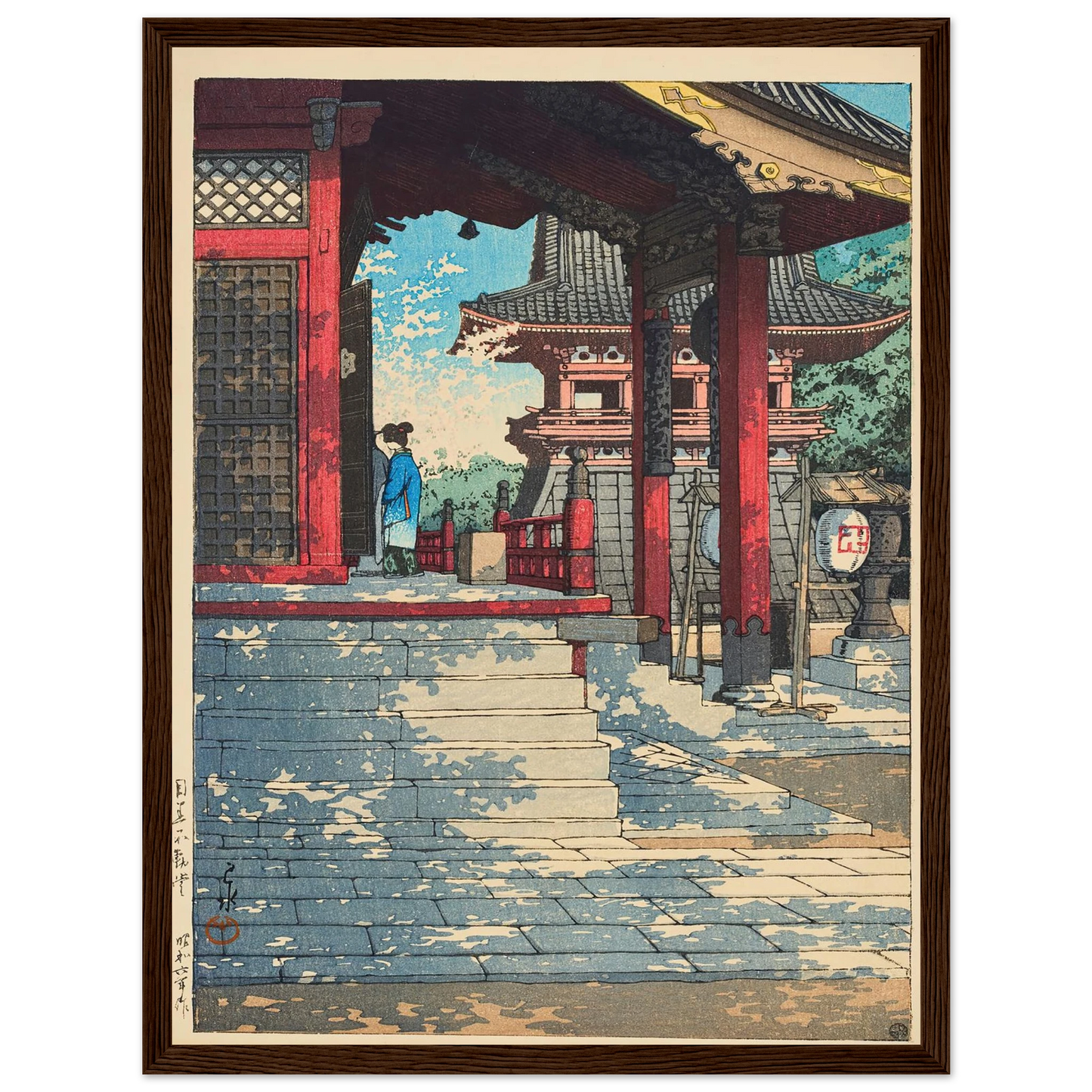 Meguro Fudodo (Fudo Hall in Meguro) (1931) Art Print | Kawase Hasui-Quipham Collections