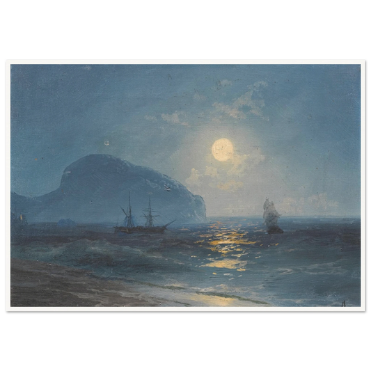 Moonlight (1899) Art Print | Ivan Konstantinovich Aivazovsky-Quipham Collections