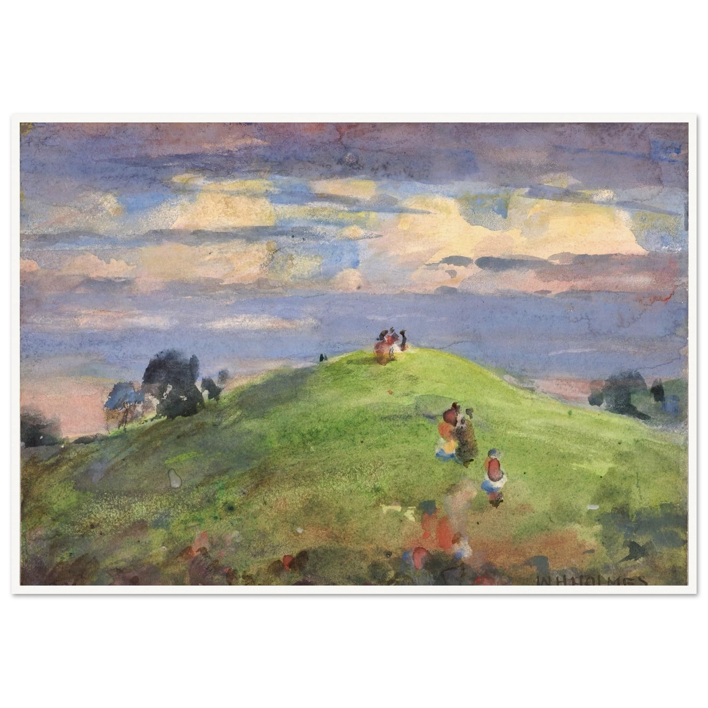 On The Sunset Hill, 1926 (1926) Art Print | William Henry Holmes-Quipham Collections