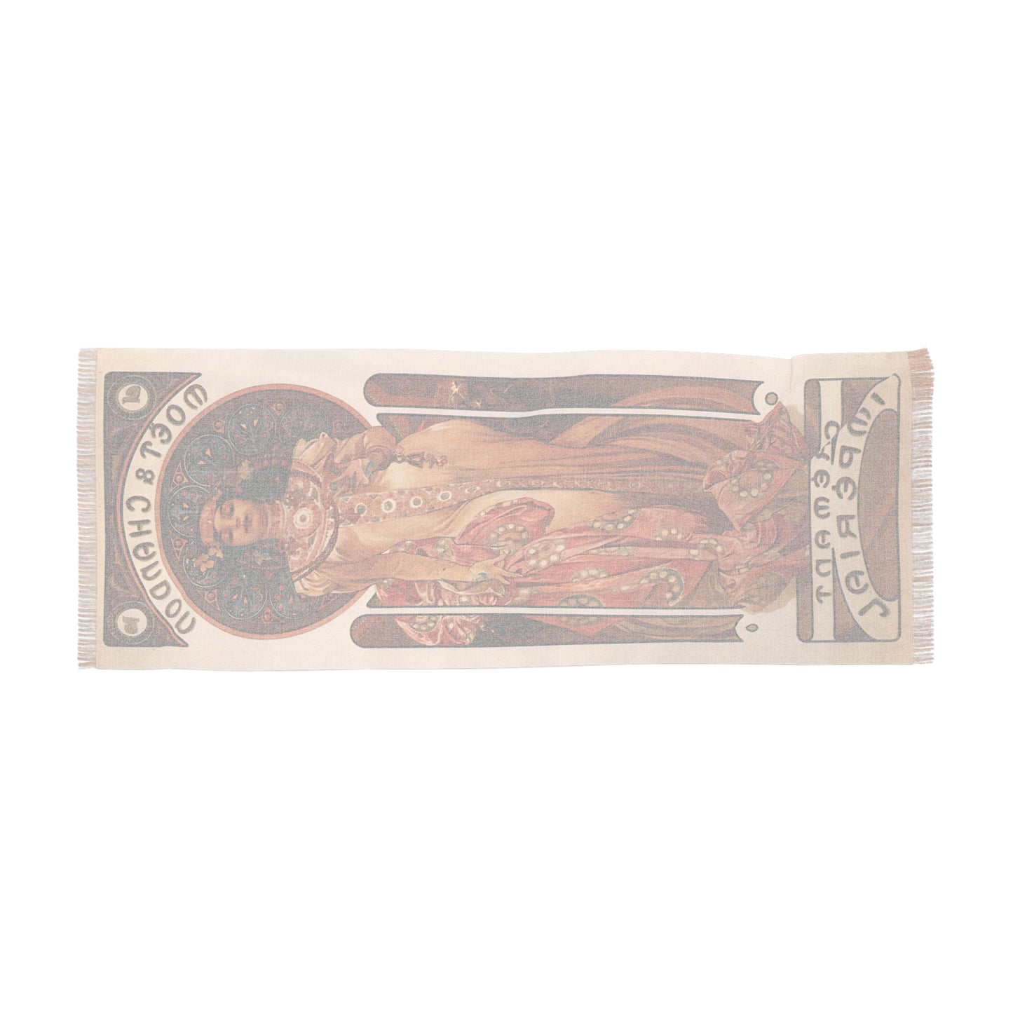 Moet & Chandon Crémant Impérial | Alphonse Mucha Scarf – Art Nouveau Scarf-Quipham Collections