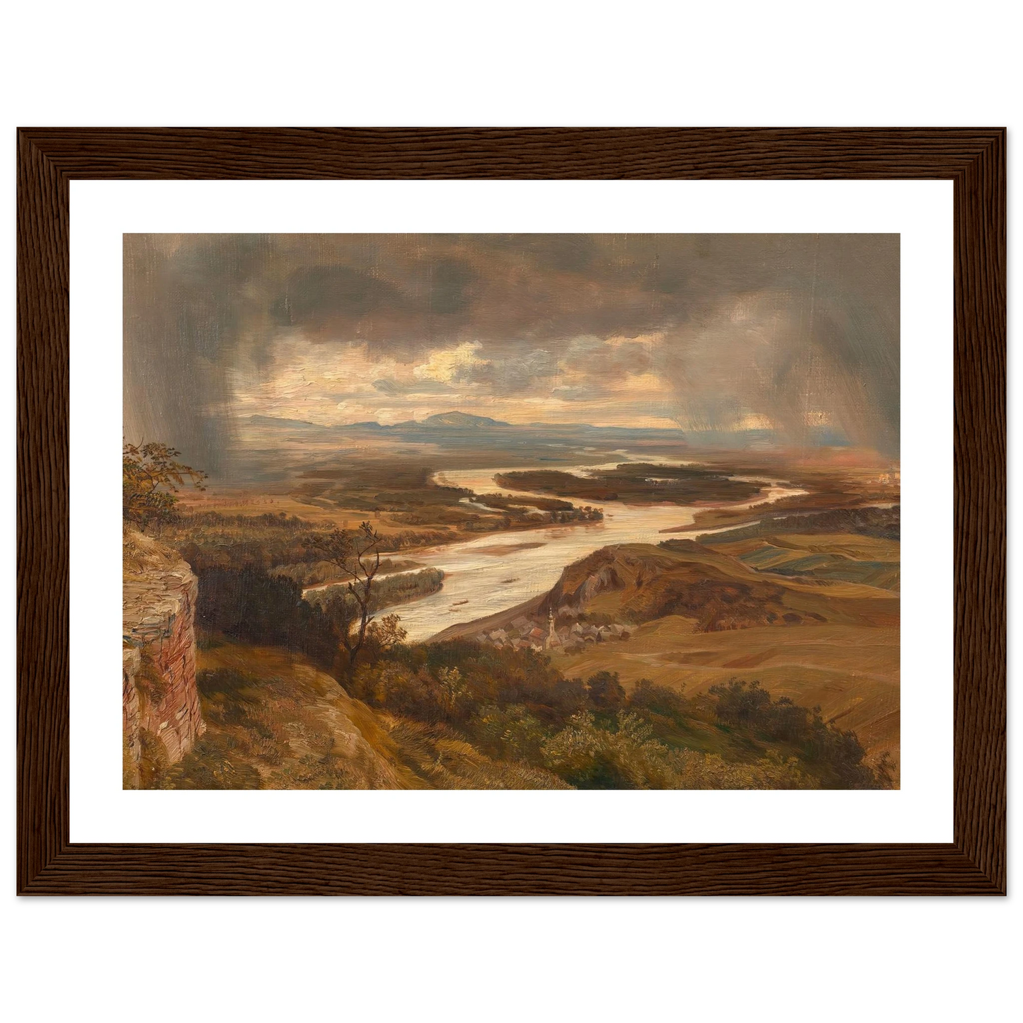Die Donauauen bei Wien (ca. 1870) Art Print | Josef Hoffmann-Quipham Collections