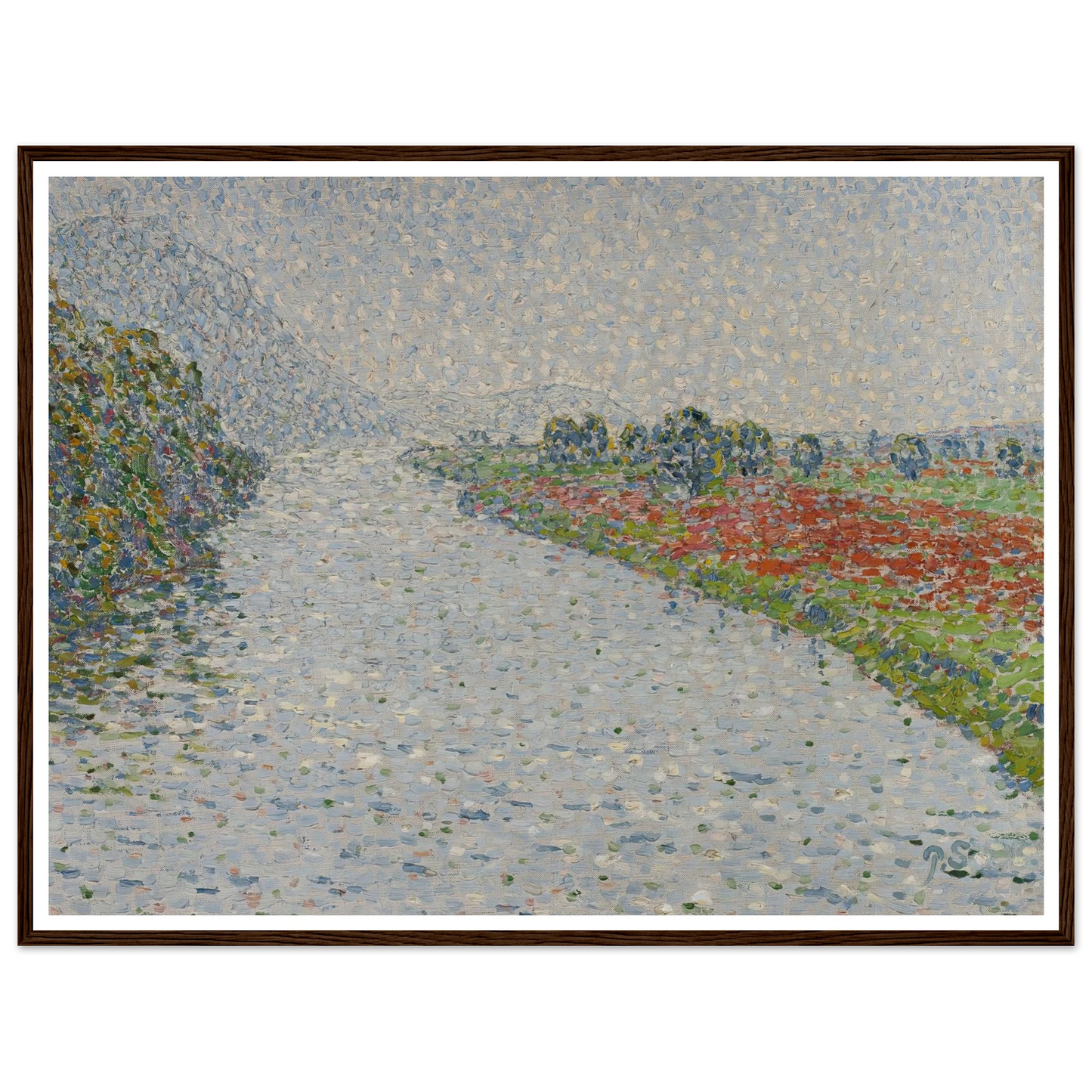 Riverside landscape(Ruhr near Hohensyburg) (circa 1902) Art Print | Christian Rohlfs-Quipham Collections