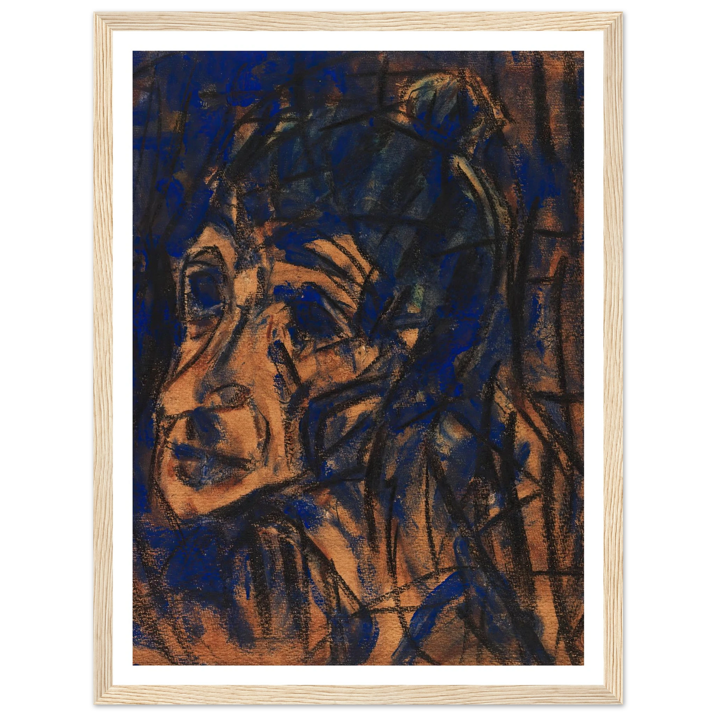 Kopf II (1921) Art Print | Christian Rohlfs-Quipham Collections