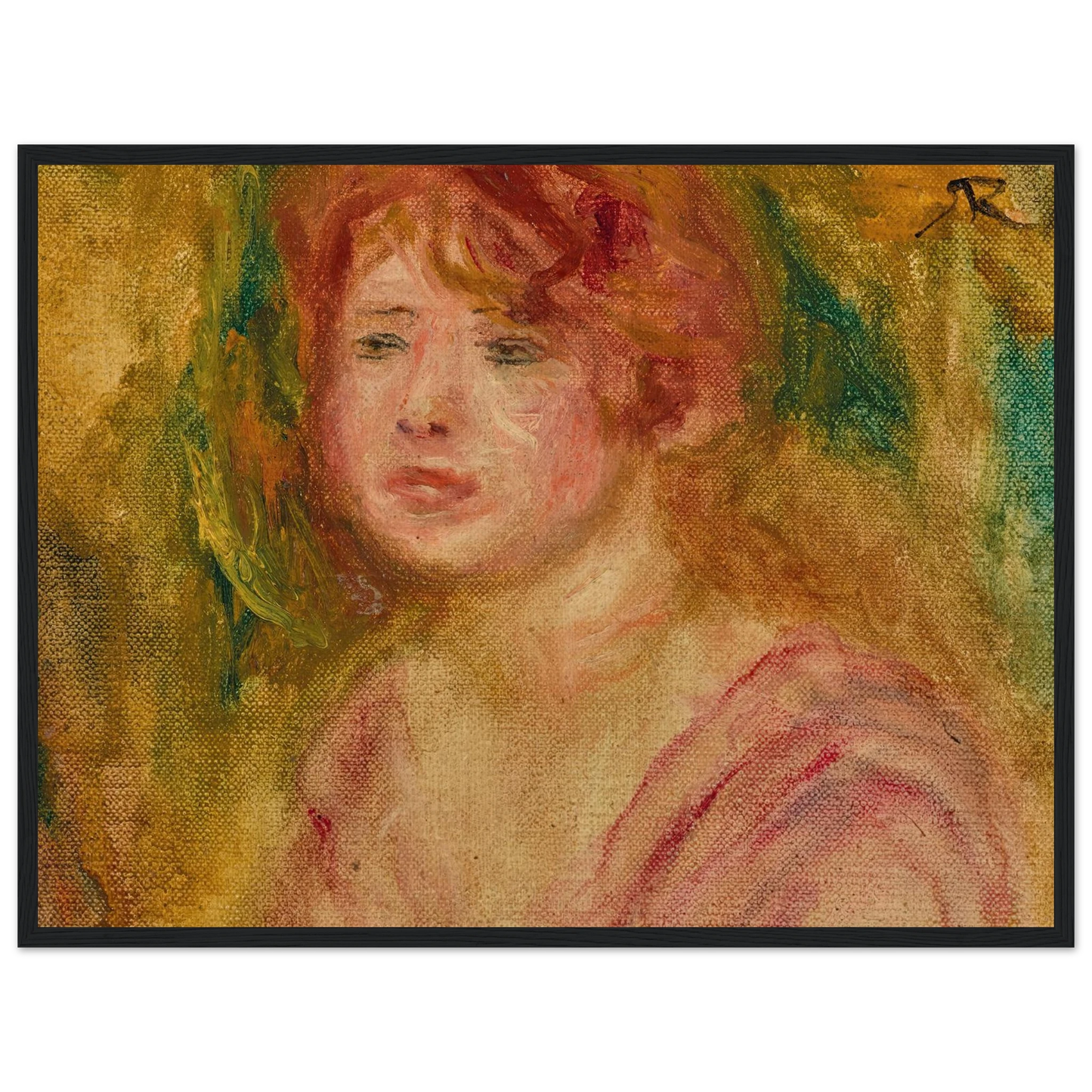 Andrée en buste (1915) Art Print | Pierre Auguste Renoir-Quipham Collections