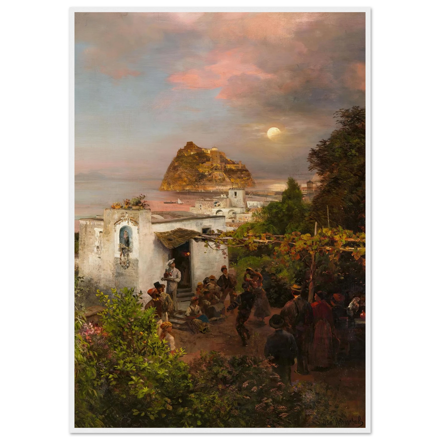 Ansicht von Ischia (1894) Art Print | Oswald Achenbach-Quipham Collections