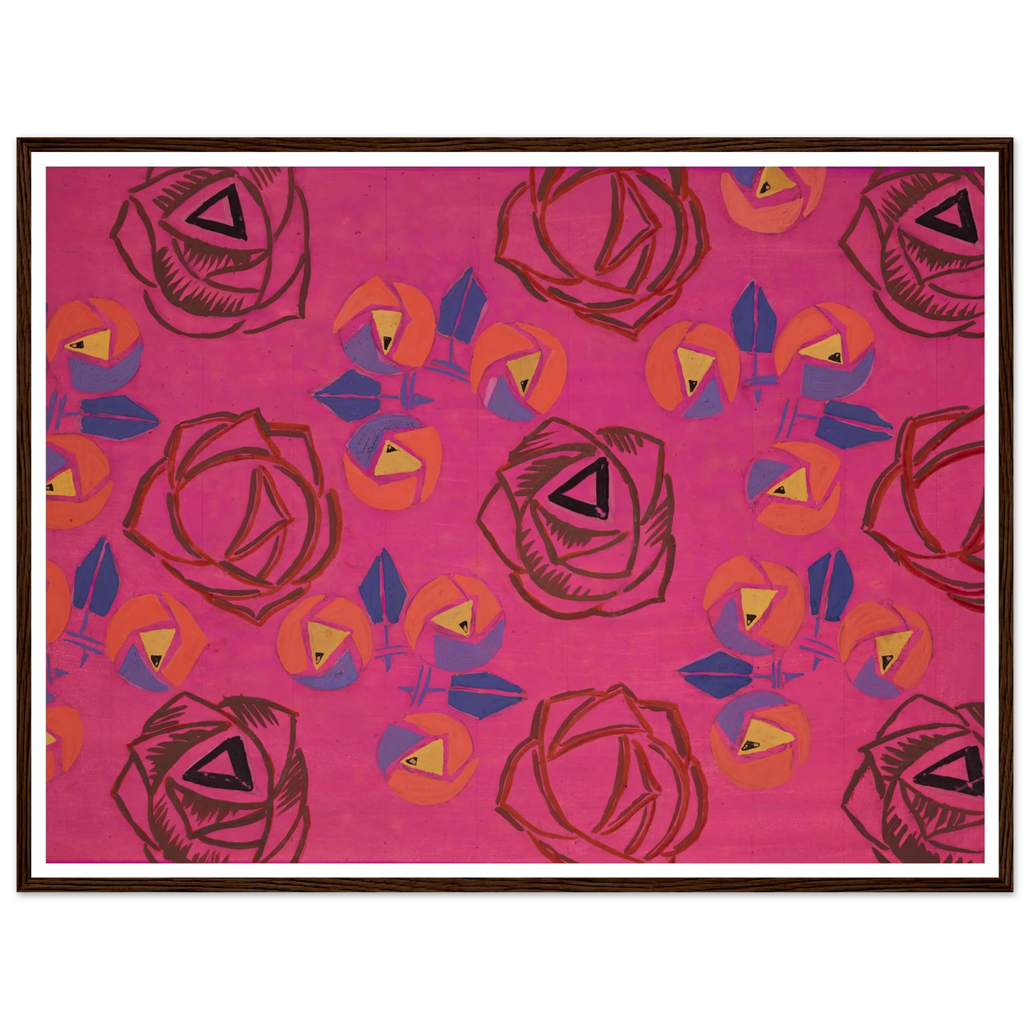 Untitled (Textile design no V) (circa 1925) Art Print | Frances Hodgkins-Quipham Collections