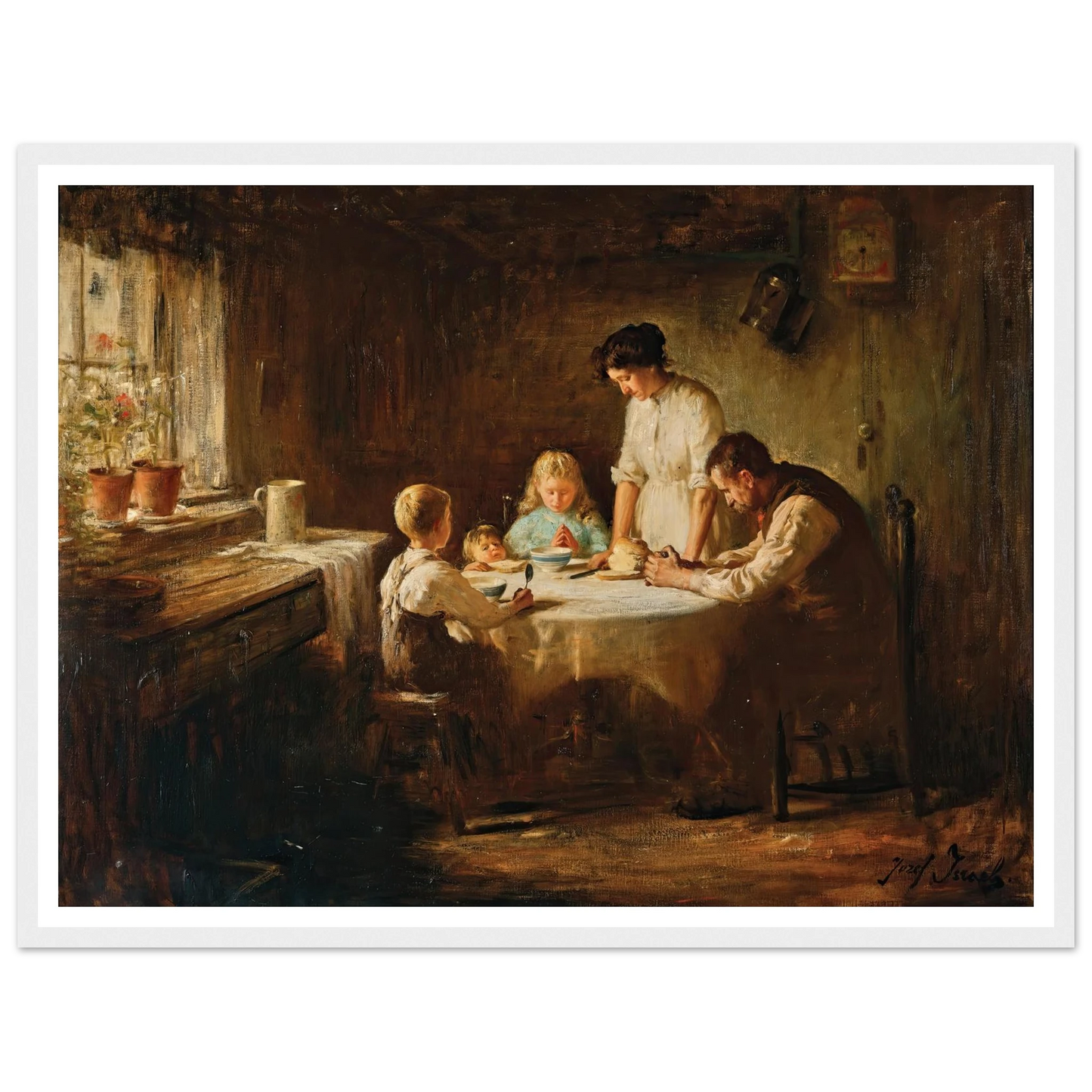 Blessing the Table Art Print | Jozef Israels-Quipham Collections