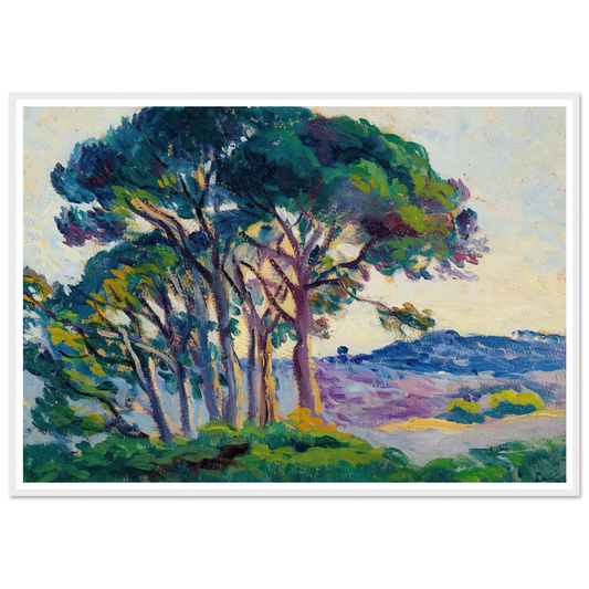 Pins Aux Cannebiers (1903) Art Print | Maximilien Luce-Quipham Collections