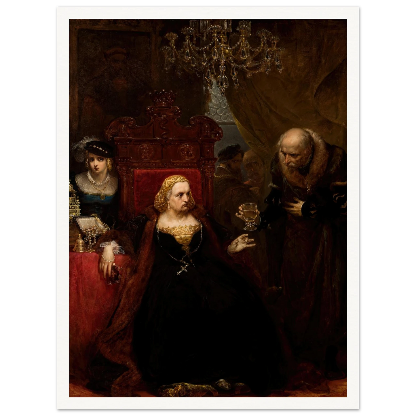 Poisoning of Queen Bona (1859) Art Print | Jan Matejko-Quipham Collections