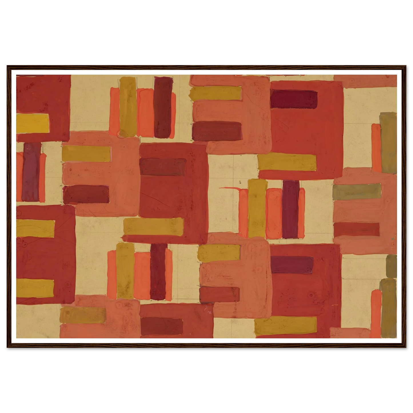 Untitled (Textile design no IV) (circa 1925) Art Print | Frances Hodgkins-Quipham Collections