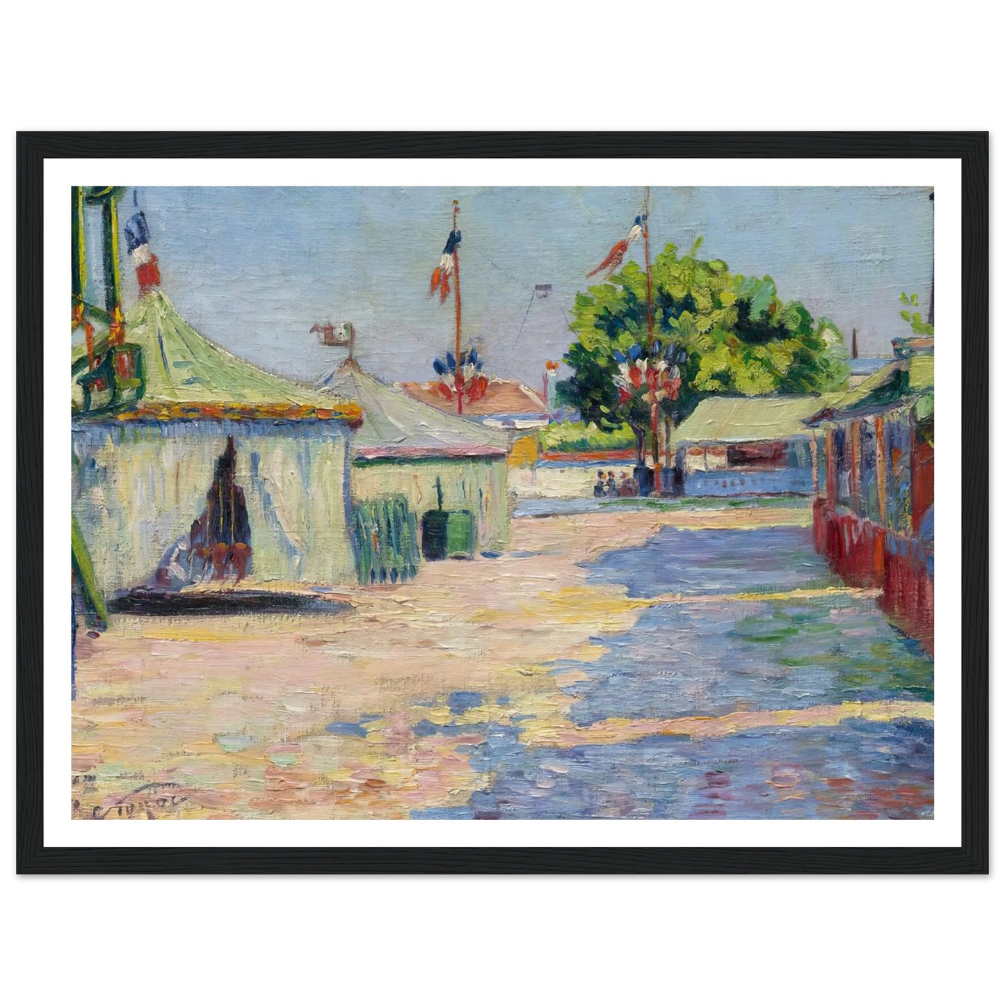 La Fête D’asnières (1884) Art Print | Paul Signac-Quipham Collections