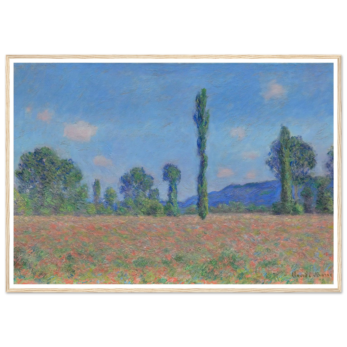 Poppy Field (Giverny) (1890) Art Print | Claude Monet-Quipham Collections