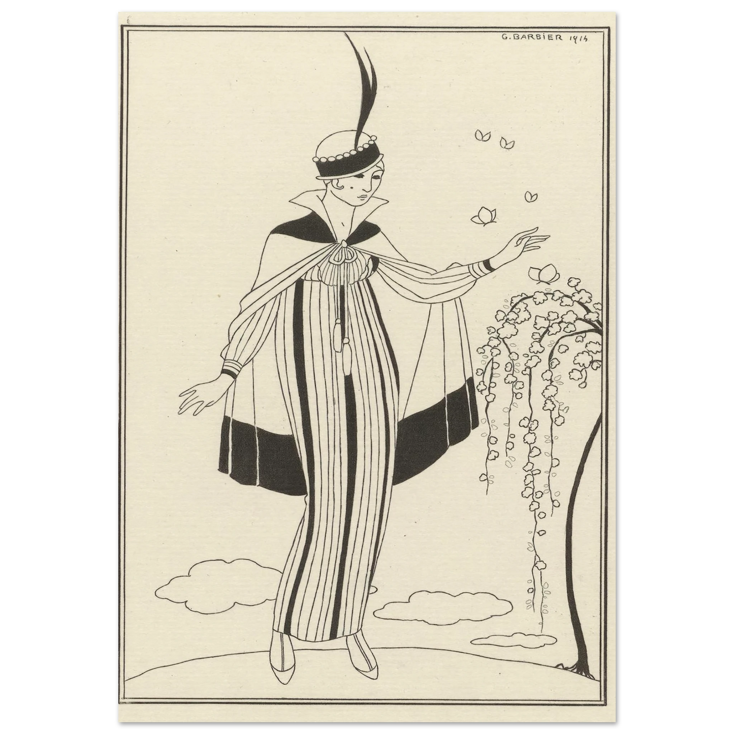 Journal des Dames et des Modes, Costumes Parisiens, 1914, No. 150 (1914) Art Print | George Barbier-Quipham Collections