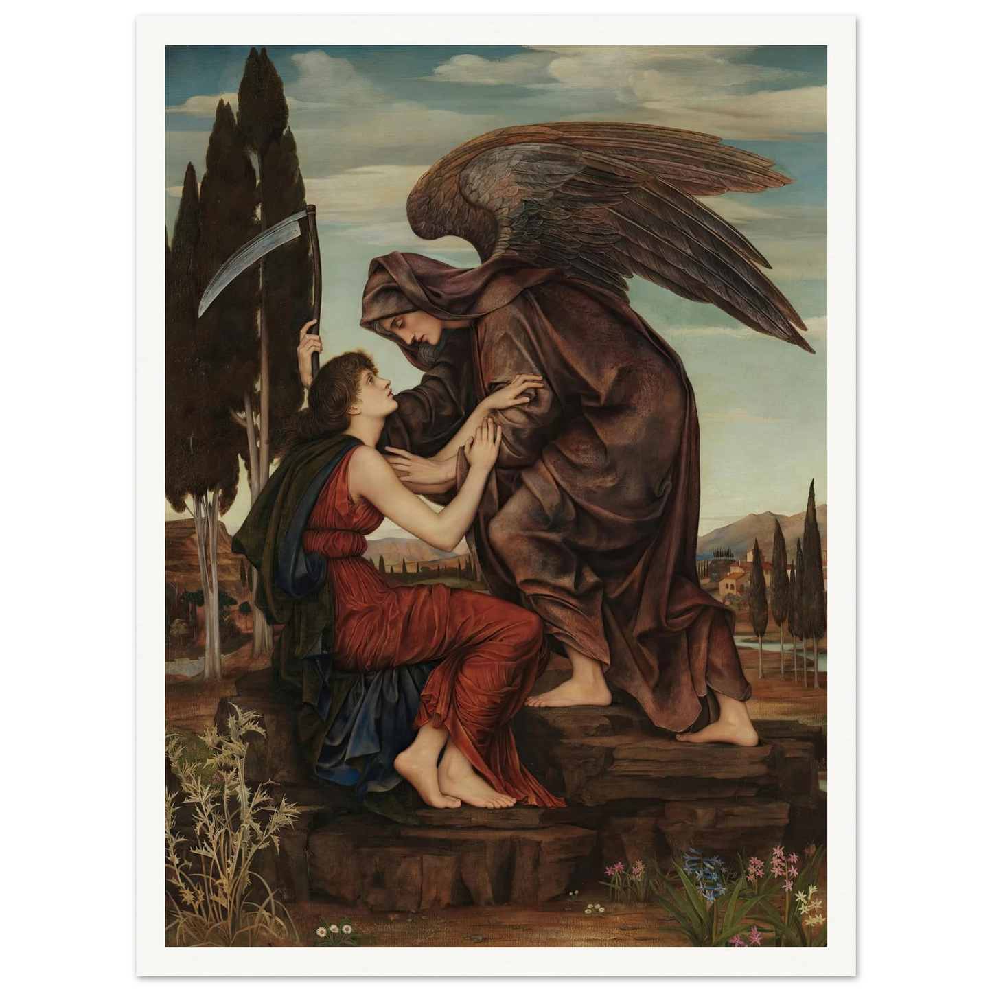 Angel of death (1881) Art Print | Evelyn de Morgan-Quipham Collections