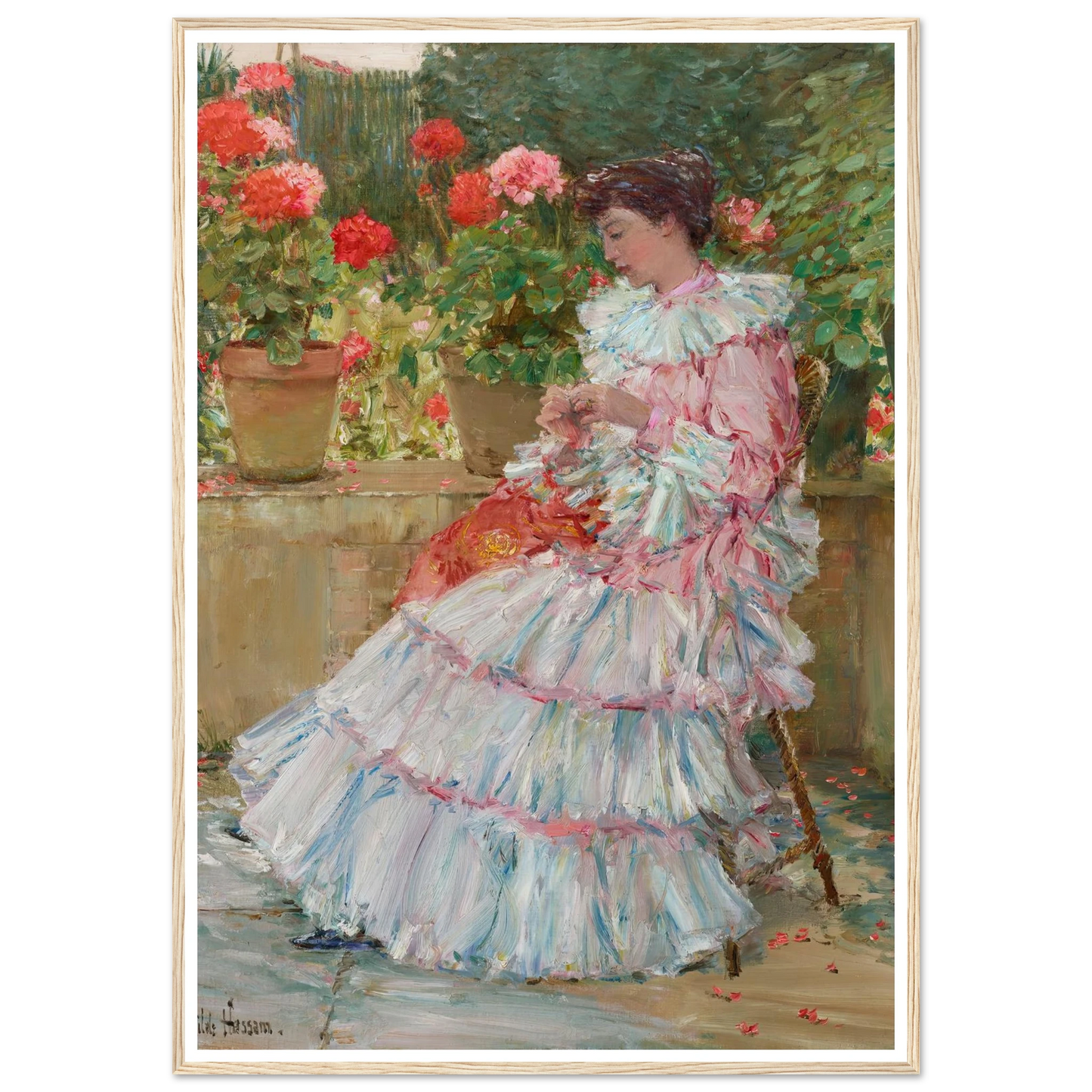 Geraniums (circa 1888-1889) Art Print | Childe Hassam-Quipham Collections