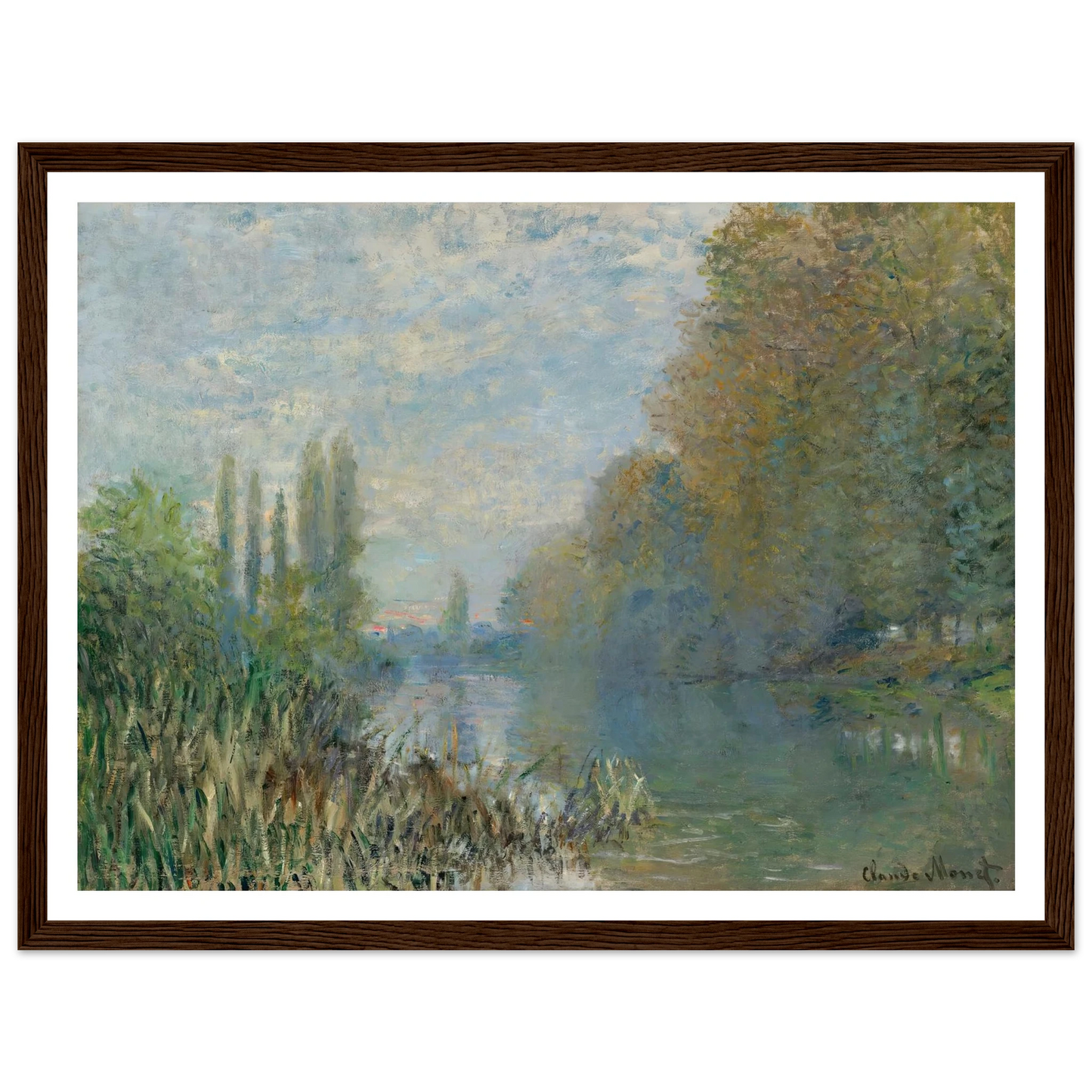 Bords De La Seine En Automne (1876) Art Print | Claude Monet-Quipham Collections