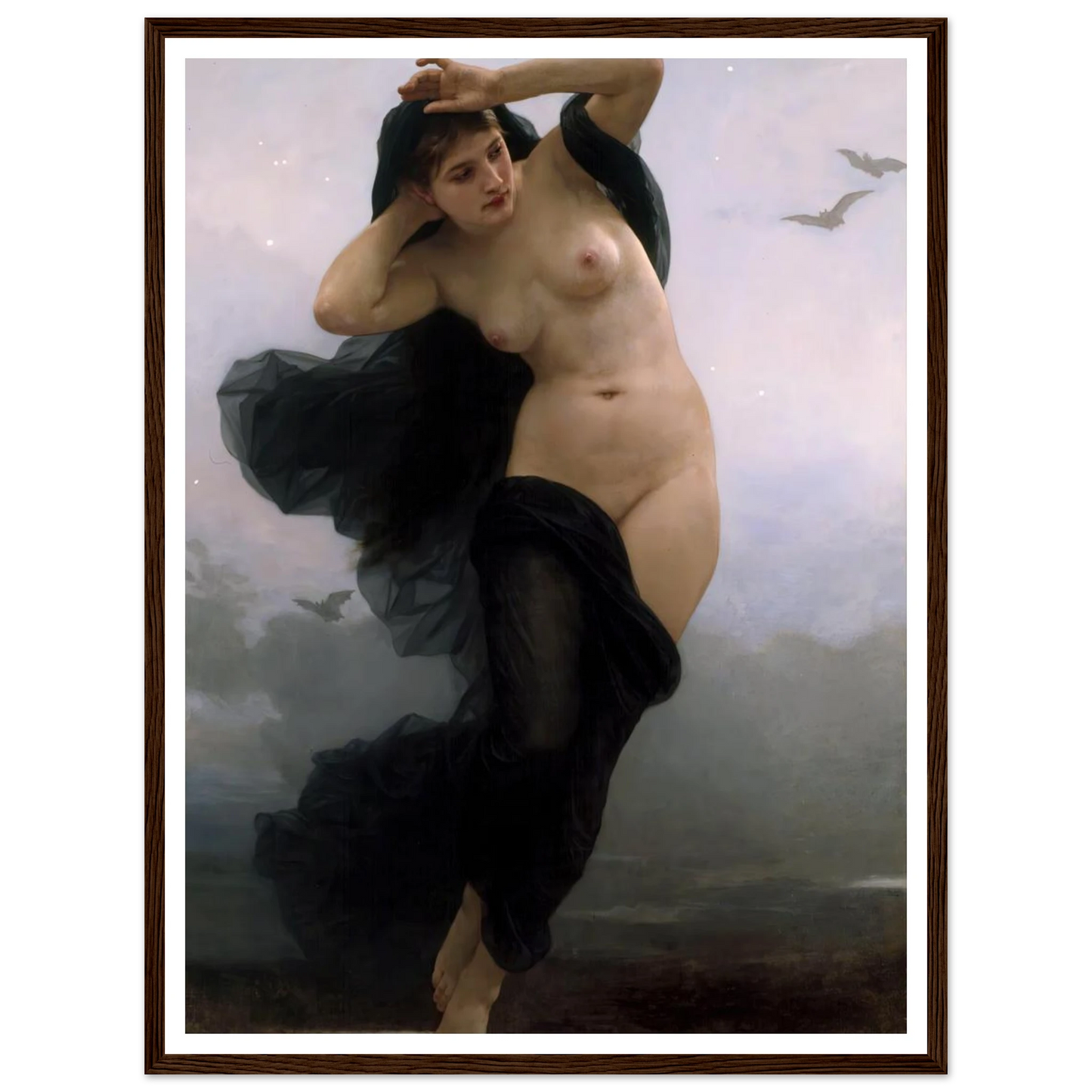 La Nuit (1883) Art Print | William Bouguereau-Quipham Collections