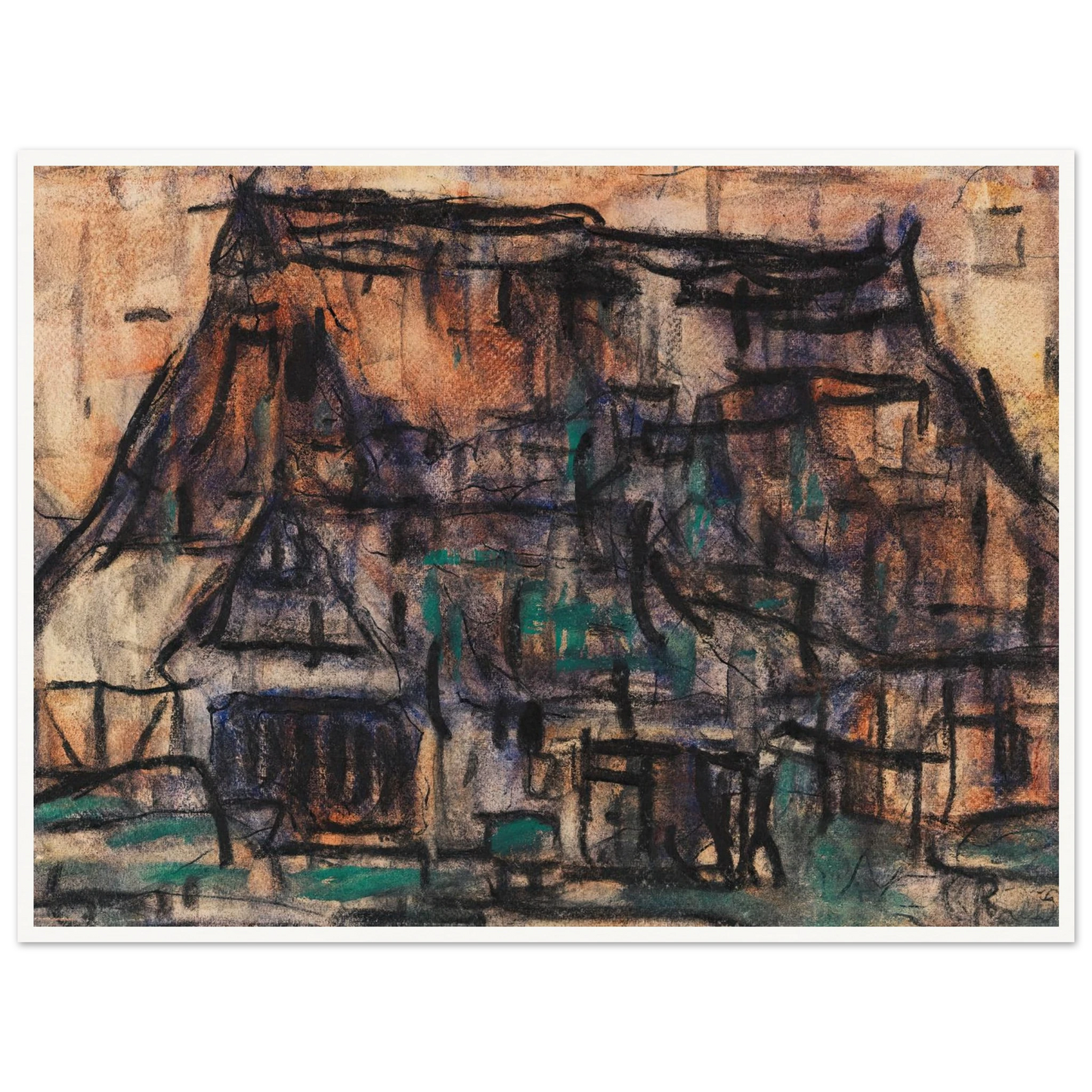 Haus in Soest (1920) Art Print | Christian Rohlfs-Quipham Collections
