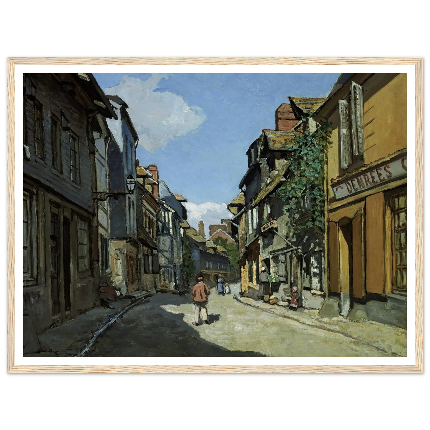 Rue de la Bavole, Honfleur (1864) Art Print | Claude Monet-Quipham Collections