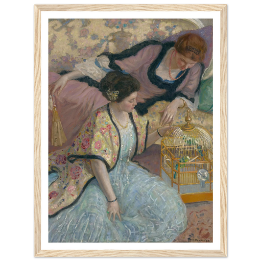The Parrots (circa 1910) Art Print | Frederick Carl Frieseke-Quipham Collections
