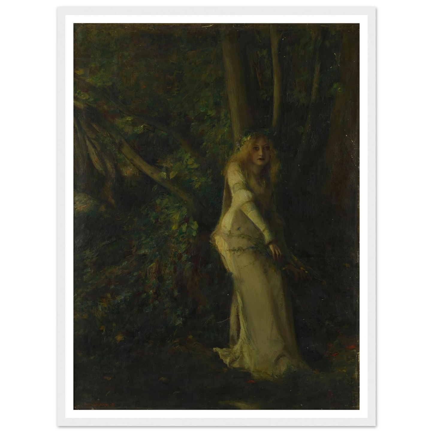 A Young Woman in the Play Art Print | Pascal Adolphe Jean Dagnan Bouveret-Quipham Collections